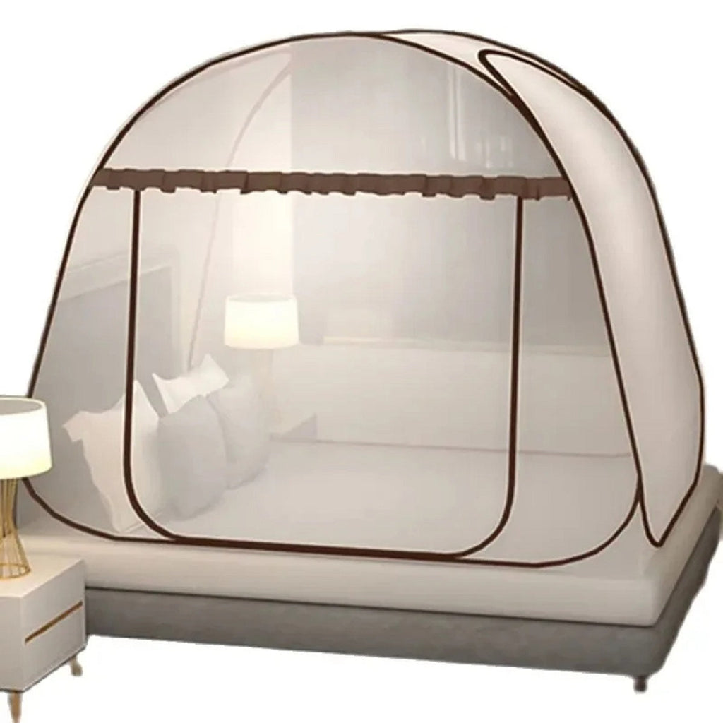 Portable Yurt Mosquito Net Bed Canopy For Adults, Foldable Design For Camping And Home Use 1