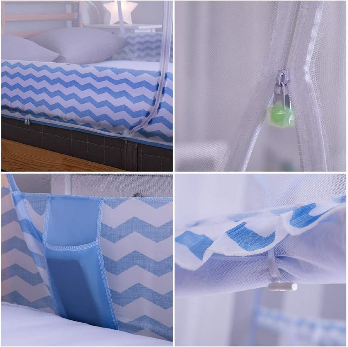 Portable Yurt Mosquito Net Bed Canopy For Adults, Foldable Design For Camping And Home Use 4