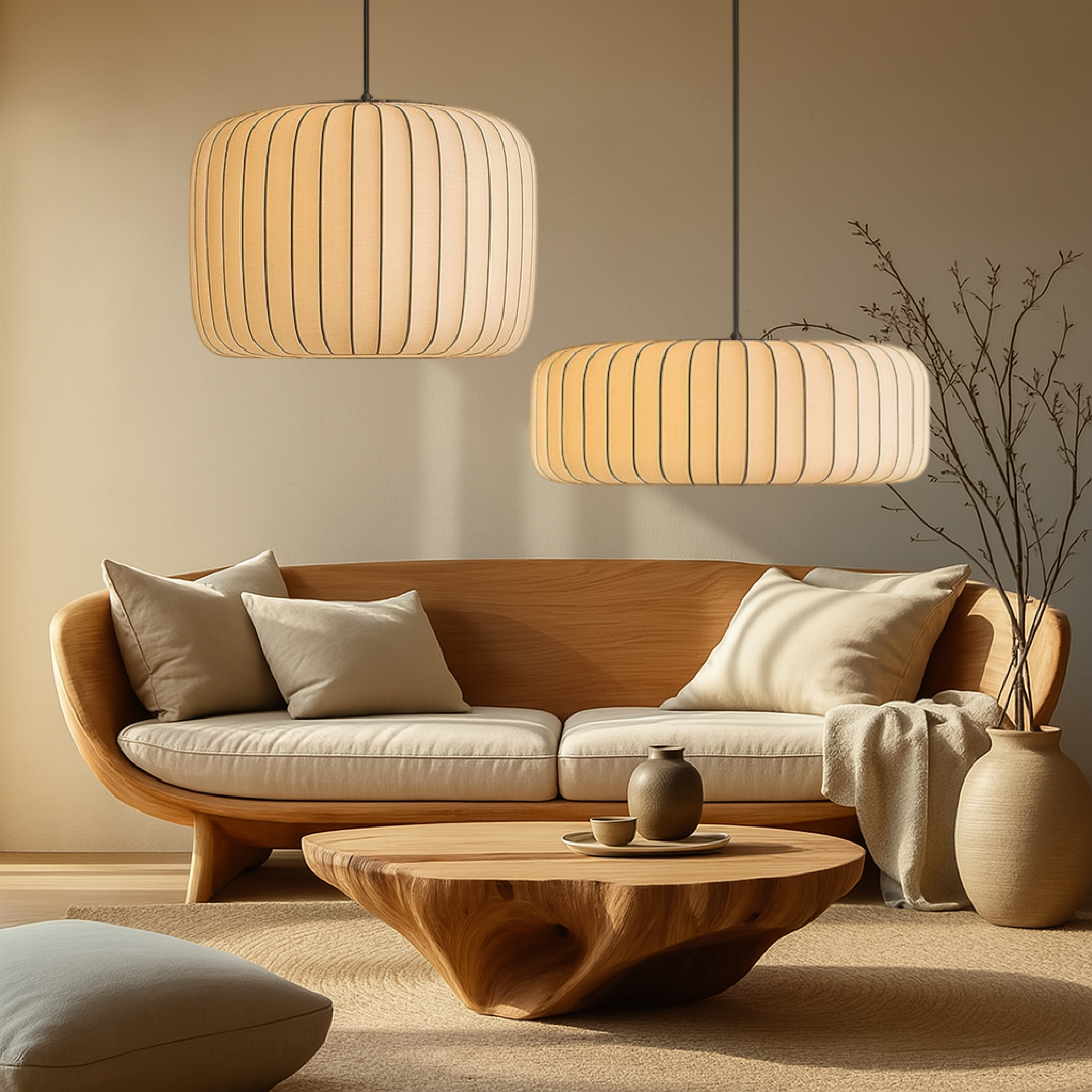 Rendara | Contemporary Silk Pendant Light for Kitchen and Living Spaces 1
