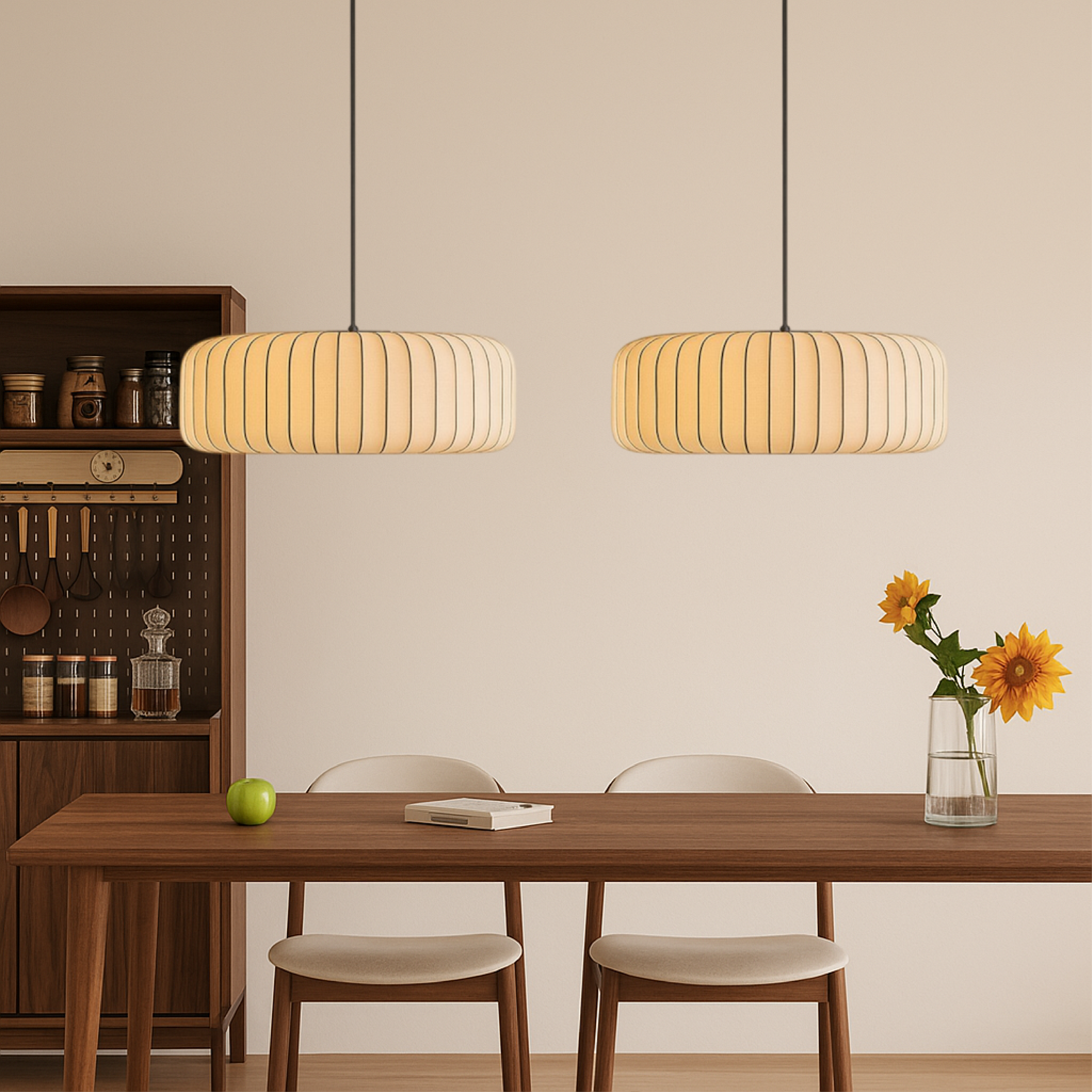 Rendara | Contemporary Silk Pendant Light for Kitchen and Living Spaces 4