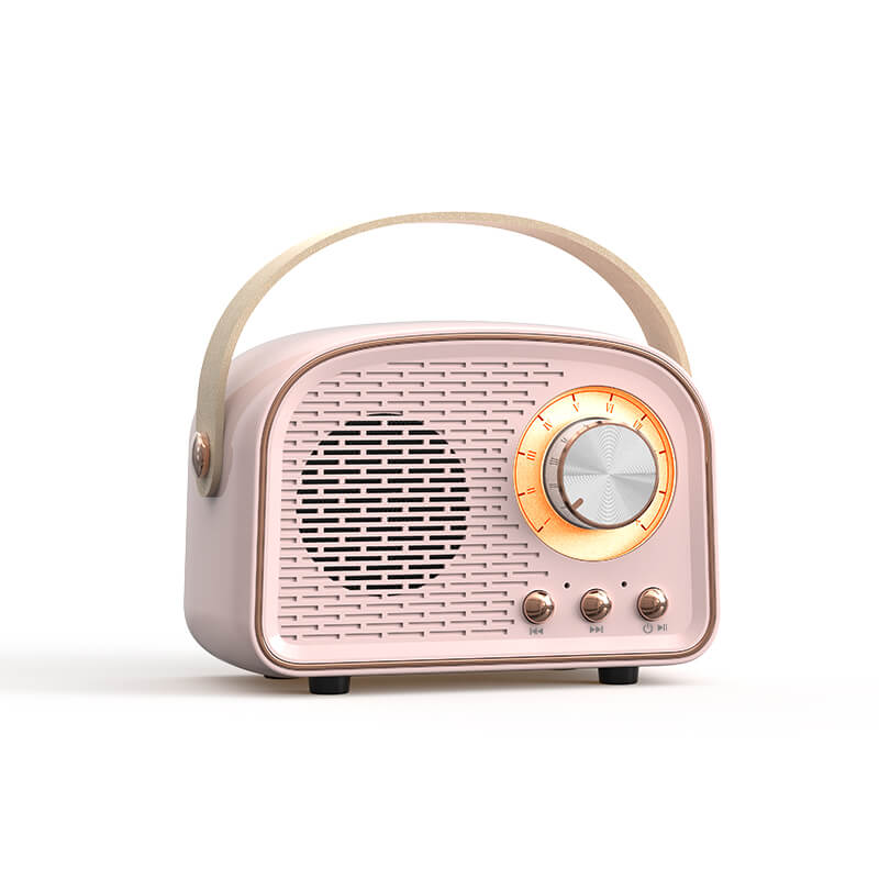 RetroRound Compact Bluetooth Speaker with Vintage Design and Clear Sound 6