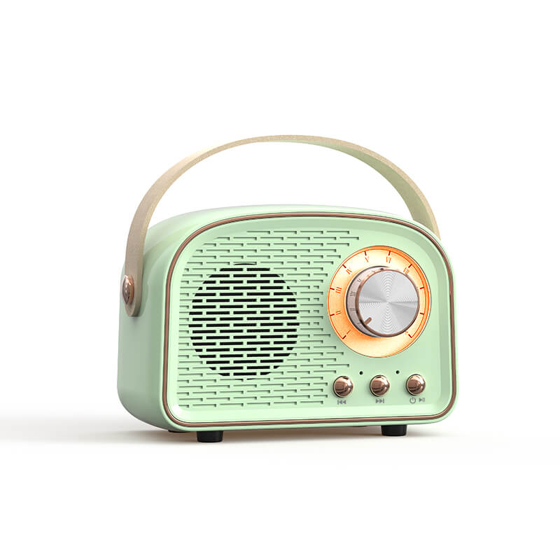 RetroRound Compact Bluetooth Speaker with Vintage Design and Clear Sound 7
