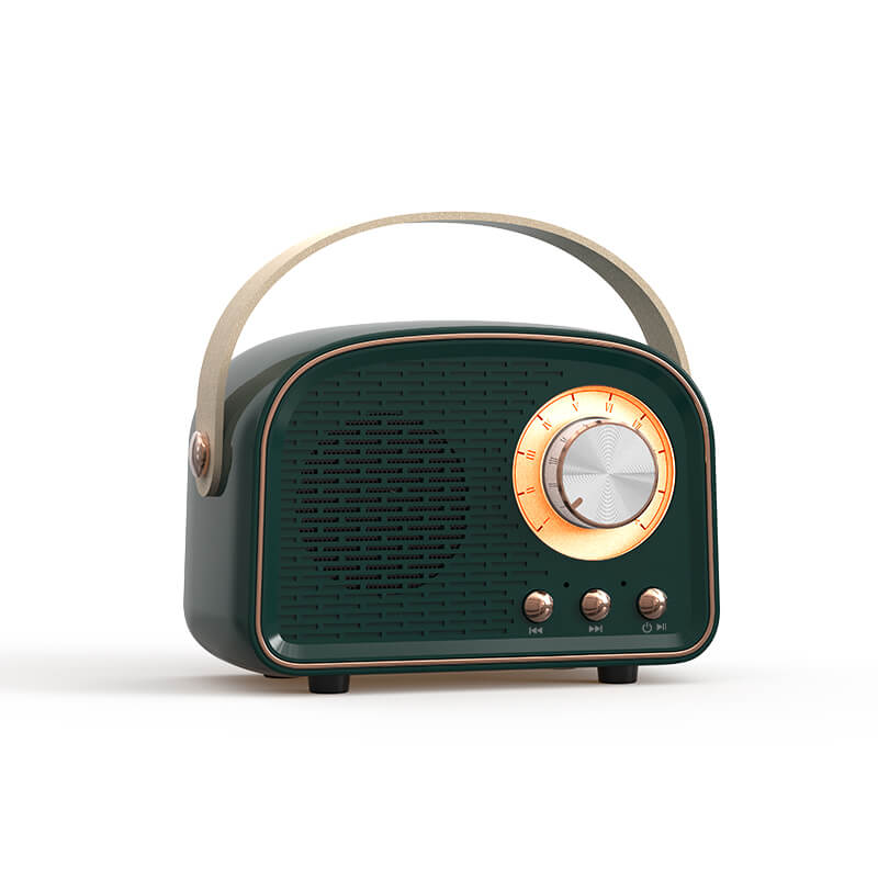 RetroRound Compact Bluetooth Speaker with Vintage Design and Clear Sound 8