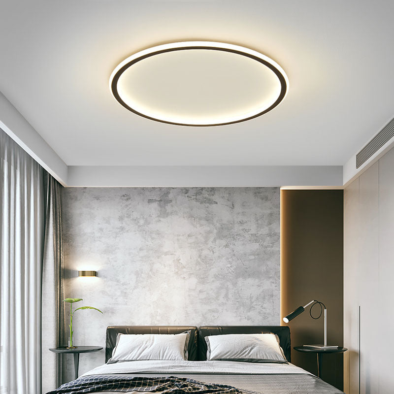 Scandinavian Round LED Flush Mount Ceiling Light Fixture for Modern Spaces 4