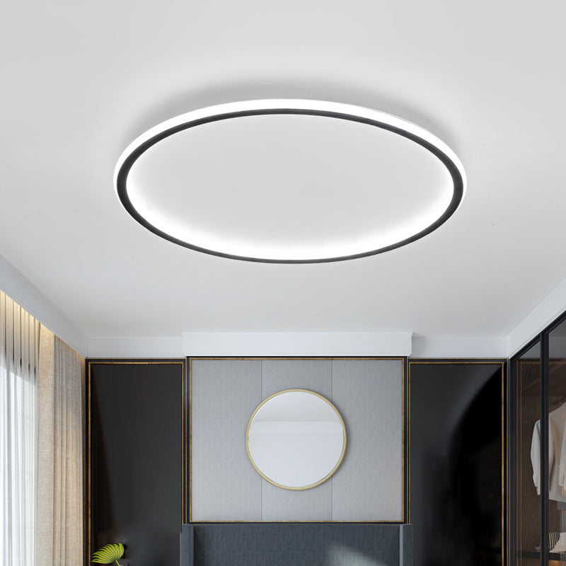 Scandinavian Round LED Flush Mount Ceiling Light Fixture for Modern Spaces 6