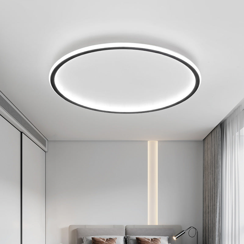 Scandinavian Round LED Flush Mount Ceiling Light Fixture for Modern Spaces 7