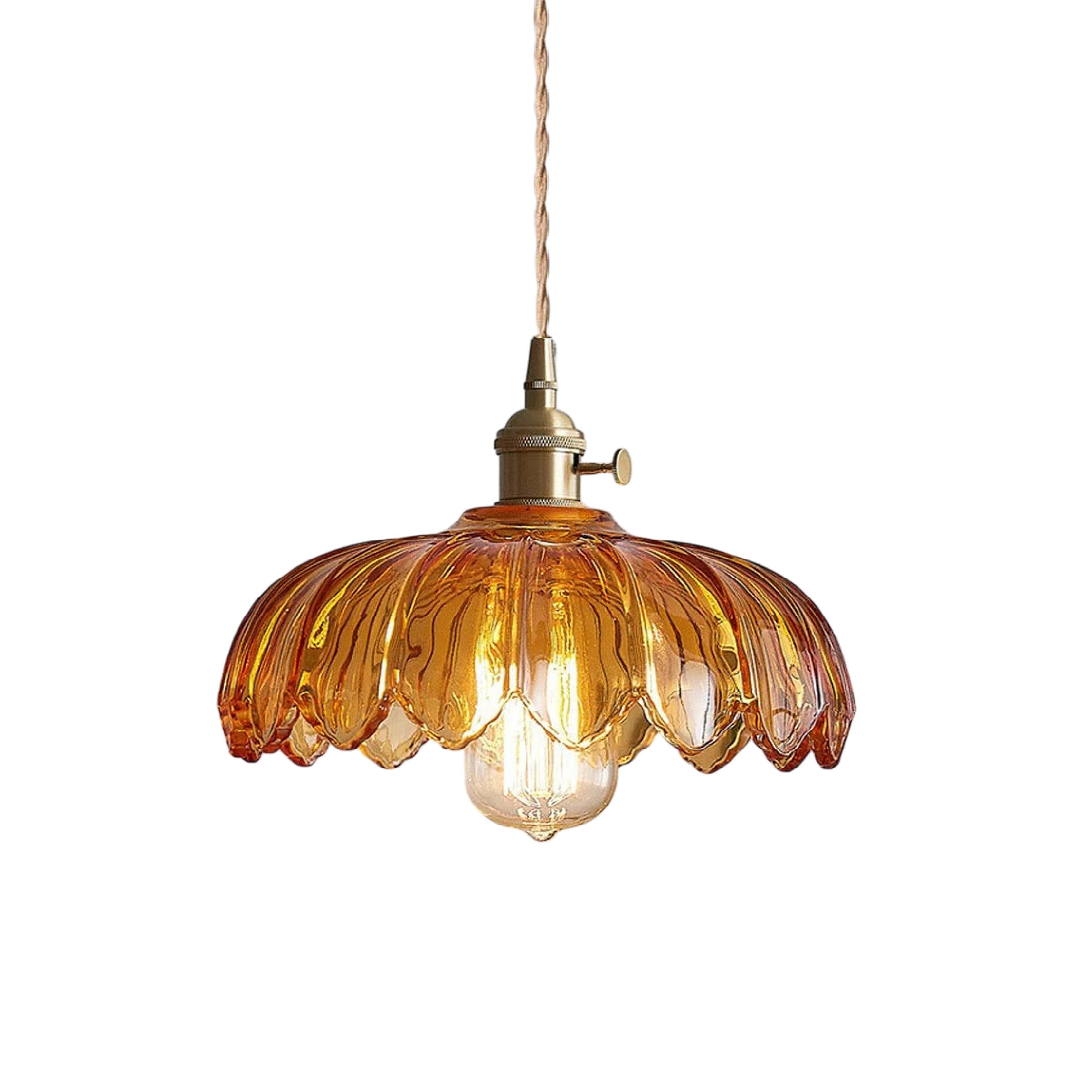 Sculpted Glass Flower Pendant Light for Modern Spaces 7