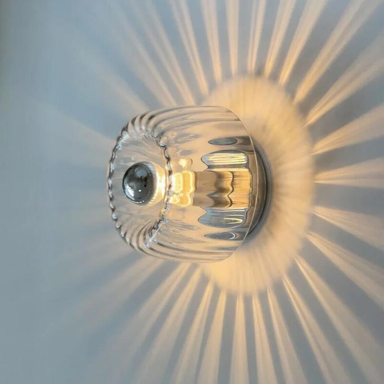 Set of Two Nordic Bauhaus Wall Sconces | Modern Glass Wall Lamp for Stylish Decor 1