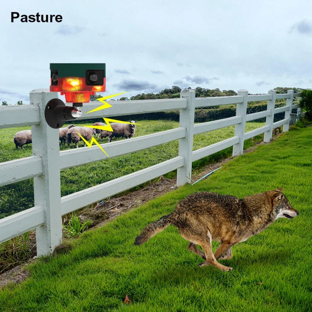 Solar Powered Motion Alarm For Outdoor Use Waterproof Animal Deterrent With Loud Siren 4