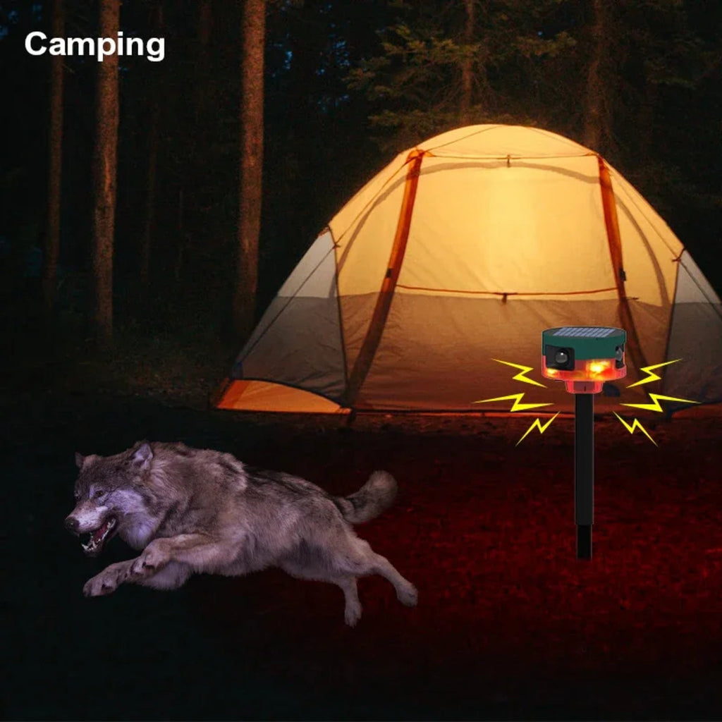 Solar Powered Motion Alarm For Outdoor Use Waterproof Animal Deterrent With Loud Siren 7