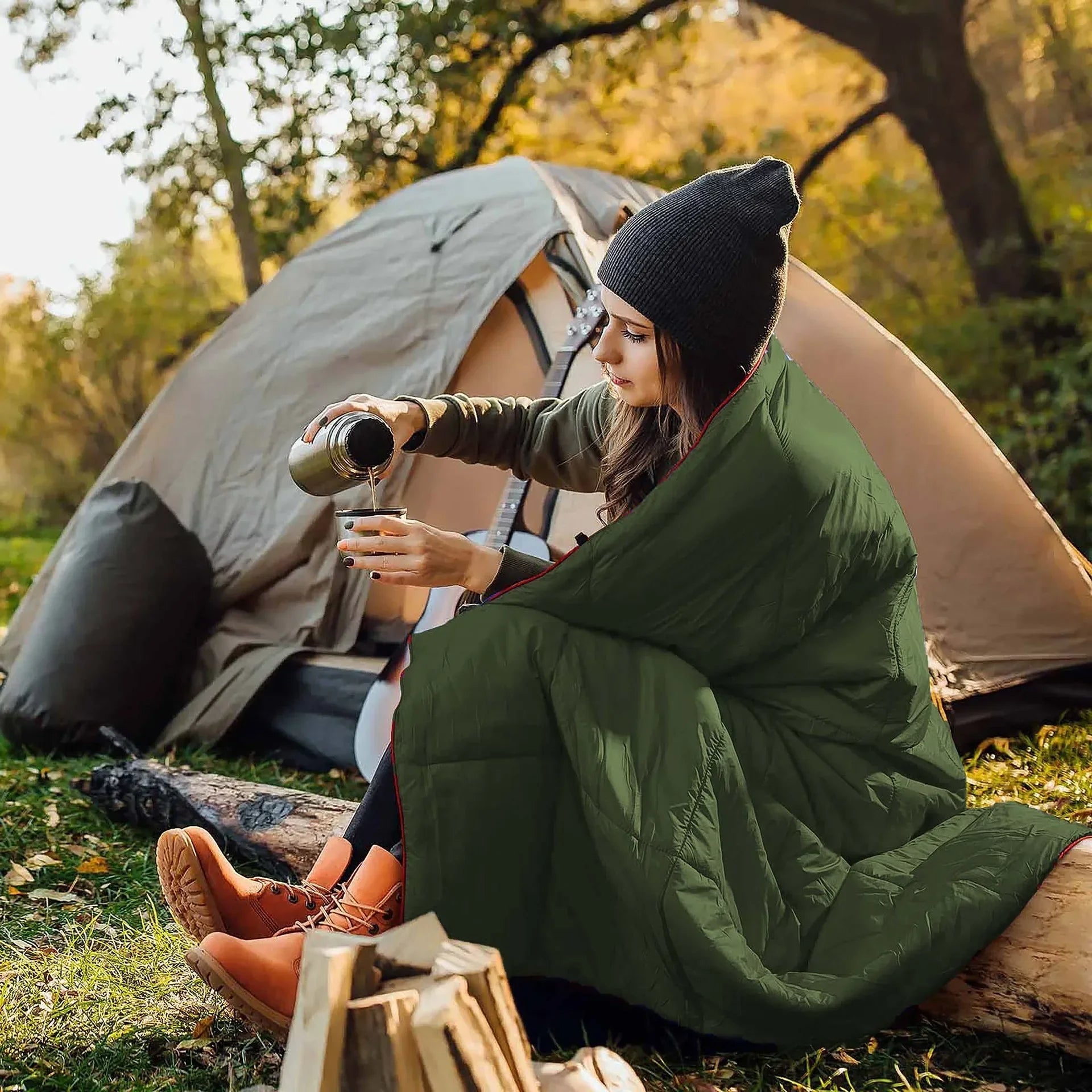 SummitCloud Camping Sleep Pad And Thermal Blanket For Cold Weather Outdoor Use Cozy Nighttime Rest Pad 5