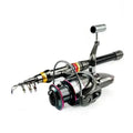 Telescopic Carbon Fiber Fishing Rod And Reel Combo, Super Hard Spinning Kit For Serious Angling 0