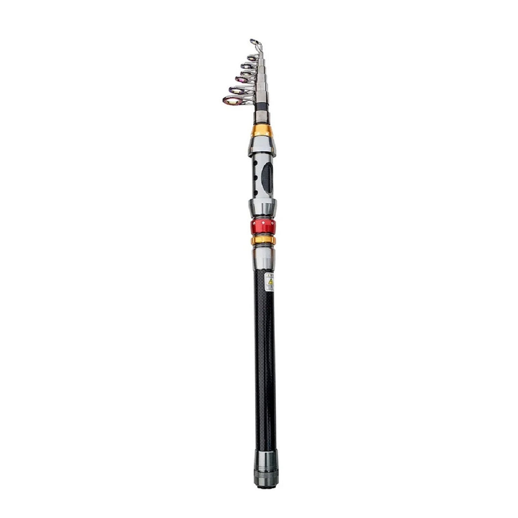 Telescopic Carbon Fiber Fishing Rod And Reel Combo, Super Hard Spinning Kit For Serious Angling 7