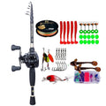 Telescopic Casting Fishing Pack Ultralight Rod Complete Kit Portable For Travel And Outdoor Use 0