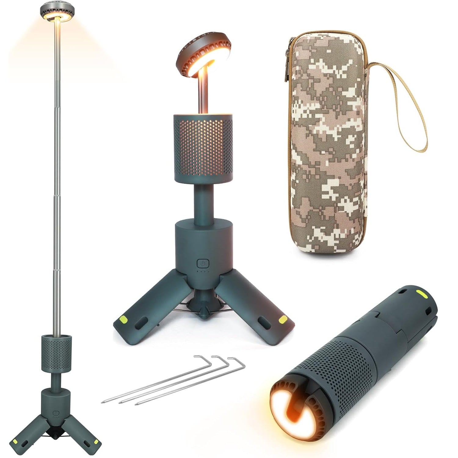 Telescopic Design Camping Light For Outdoor Use, Versatile Illumination For Camps And Activities 2