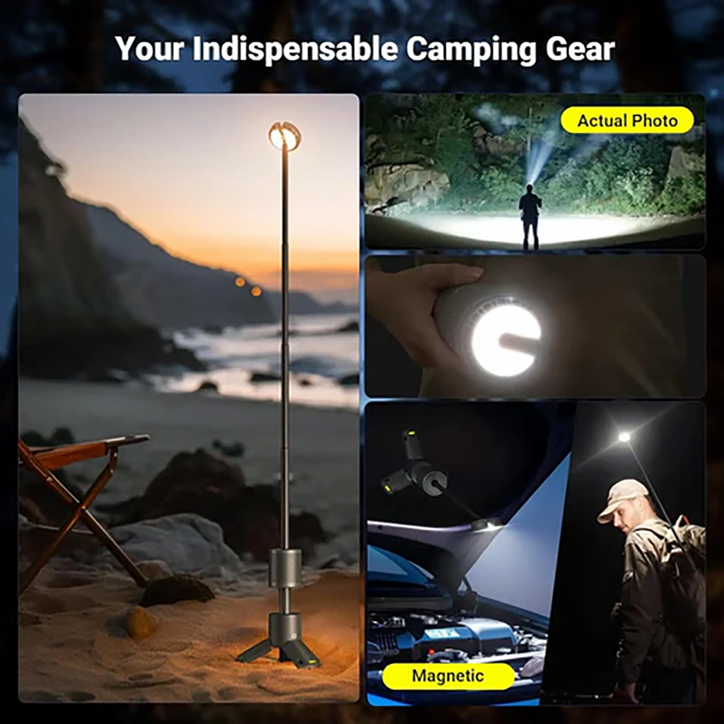 Telescopic Design Camping Light For Outdoor Use, Versatile Illumination For Camps And Activities 5