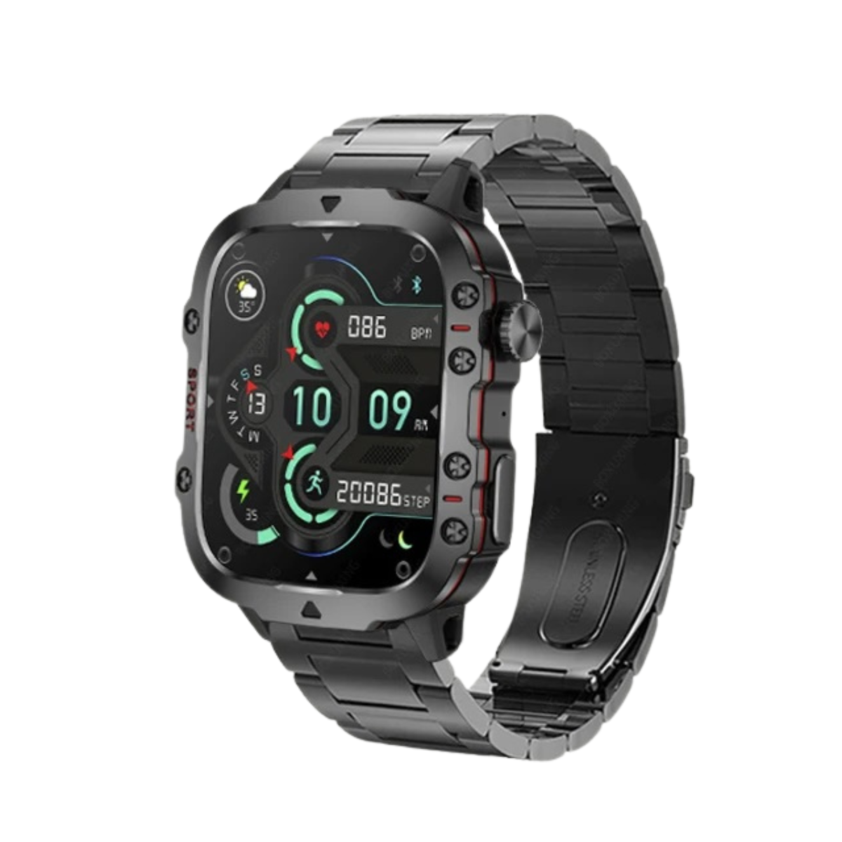 TerraGuard Pro Rugged Outdoor GPS Smartwatch With Bluetooth Calling And Waterproof Build 3