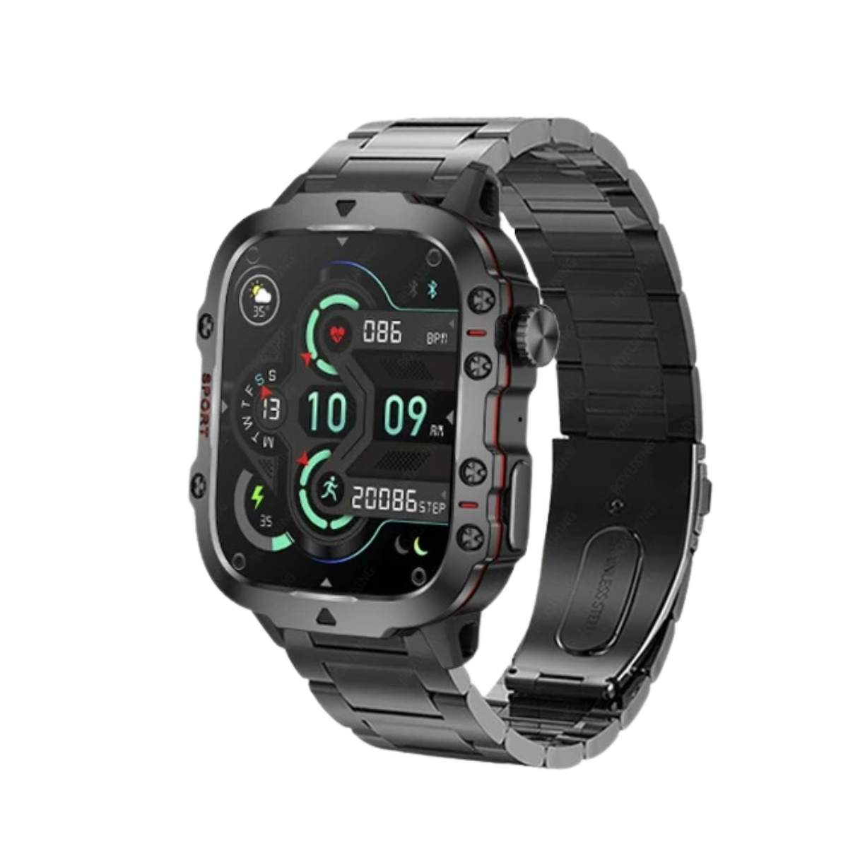 TerraGuard Pro Rugged Outdoor GPS Smartwatch With Bluetooth Calling And Waterproof Build 8