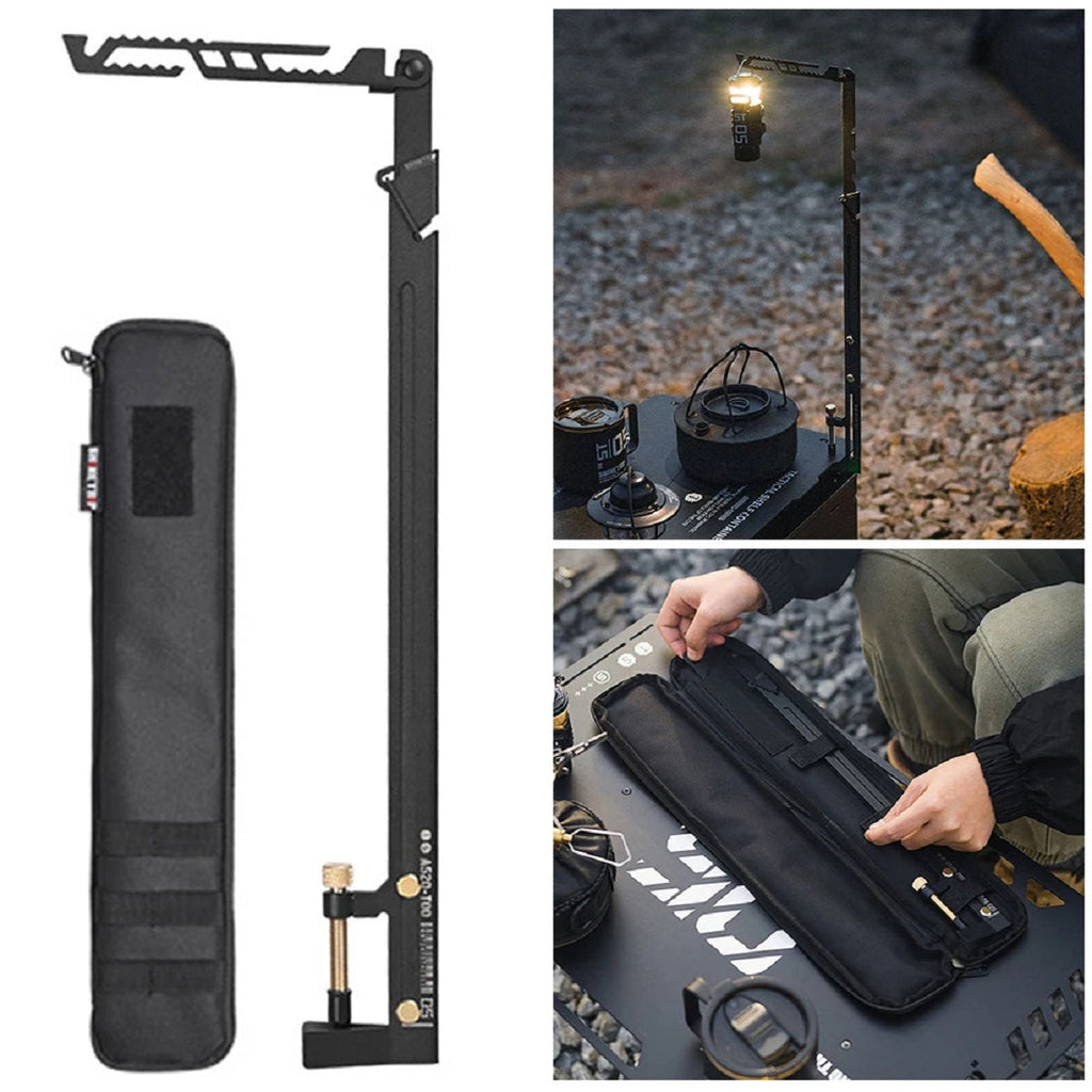 TrailNova Portable Camping Adjustable Stainless Steel Light Stand For Outdoor Lighting And Trips 1