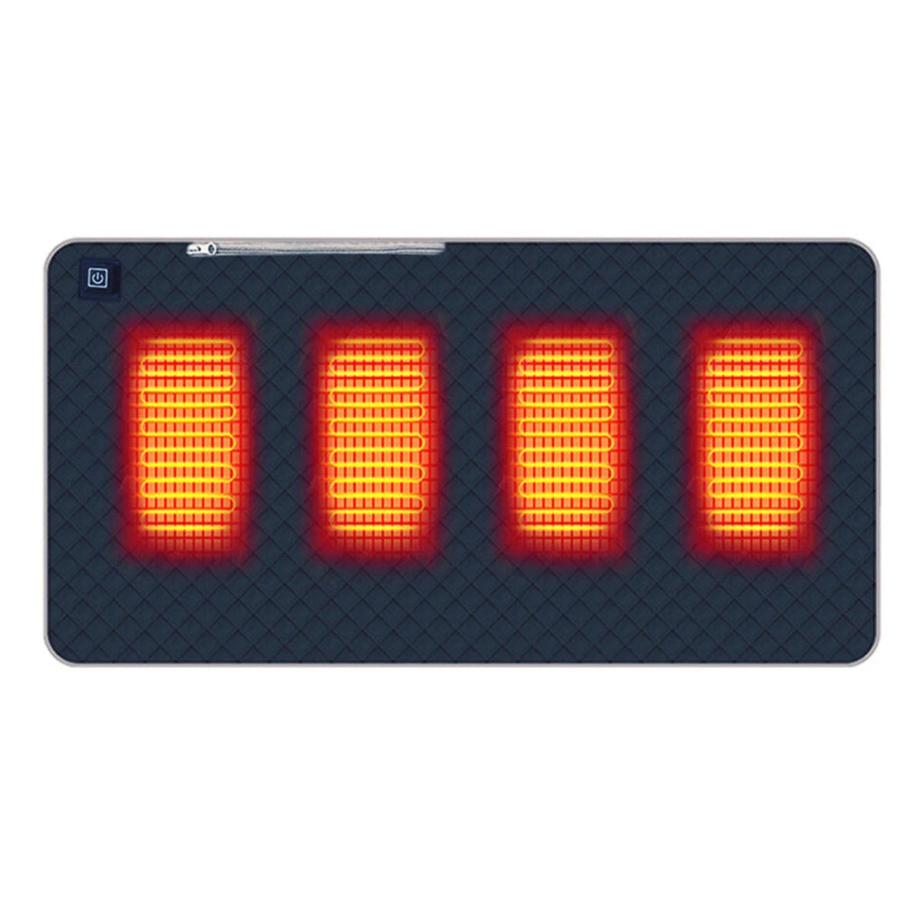 USB Four Zone Heated Camping Chair Mat Portable Warm Cushion For Outdoor Sitting And Winter Camps 2