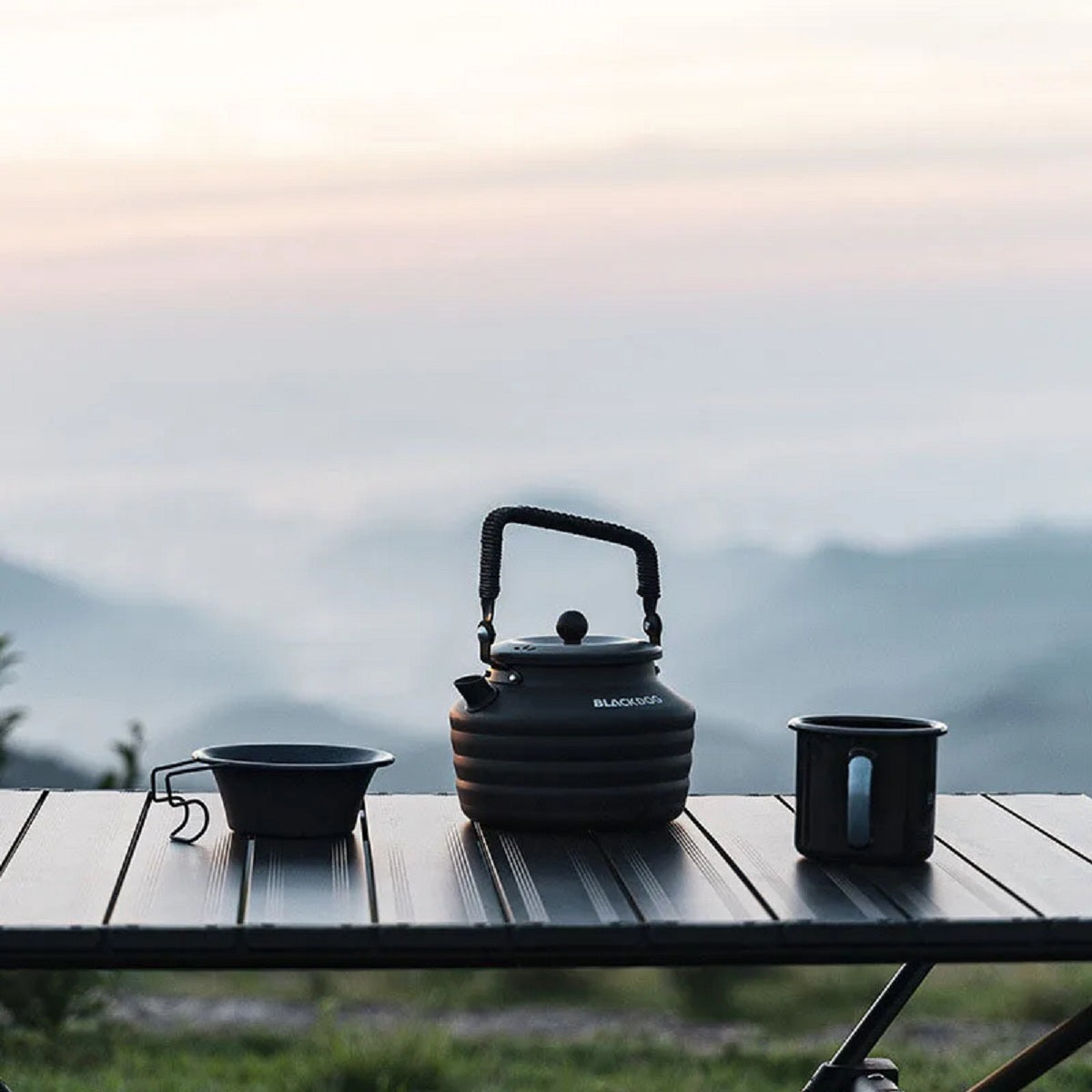 Ultralight 1.3 L Aluminum Alloy Camping Teapot Tableware Kettle Ultralight Teapot Kettle Tableware 3