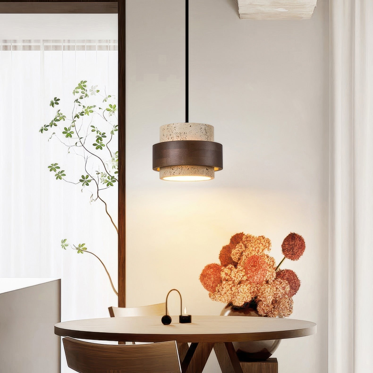 Wabi-Sabi Inspired Ascend Retro Stone Pendant Light 3